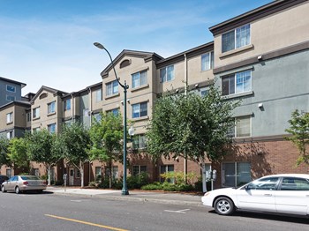 Exterior view of Boardwalk Senior Apartments
